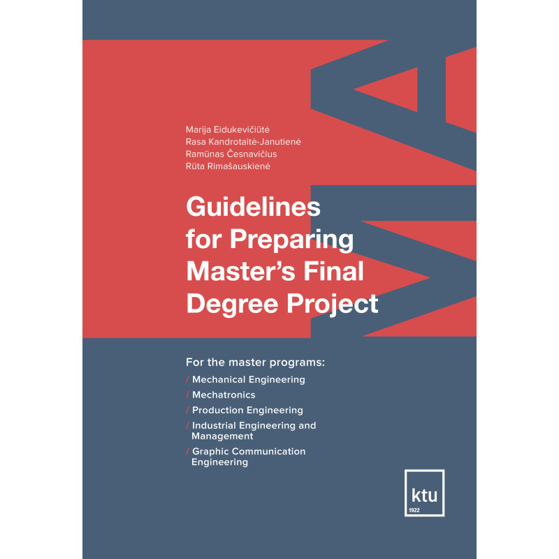 Guidelines for Preparing Master's Final Degree